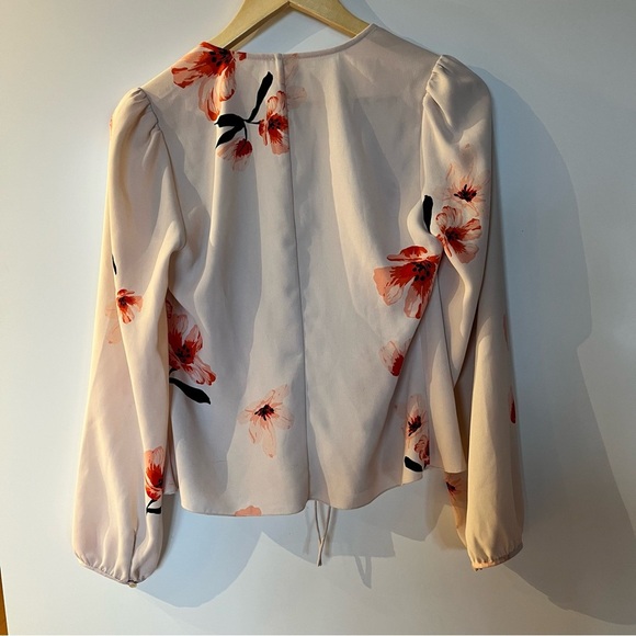 Wilfred Floral Tie Front Blouse Small - Picture 5 of 7